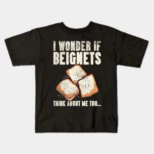 Funny Beignets Quote Kids T-Shirt